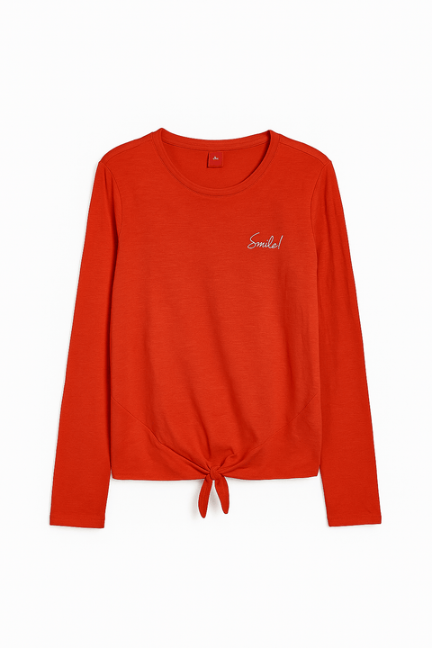 S.Oliver Girl's Red Long-Sleeve Blouse |S.Oliver in Lebanon