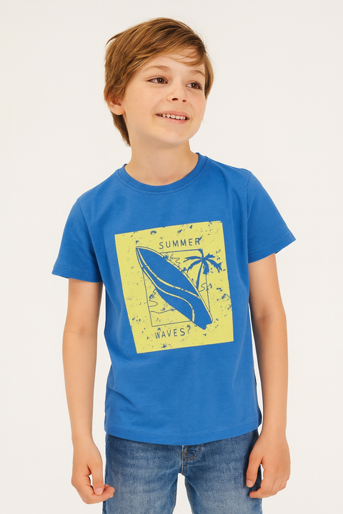 Sinsay Boy's Blue Graphic Printed T-Shirt | Sinsay In Lebanon