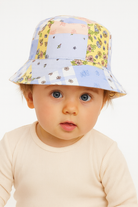 Reserved Baby Girl's Multicolor Patterned Bucket Hat | Reserved In Lebanon