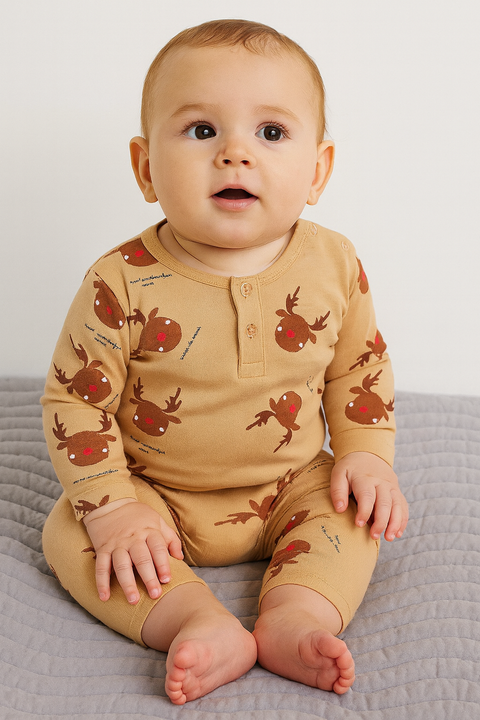 Sinsay Fox & Bunny Baby's Beige & Brown  Bodysuits | Sinsay In Lebanon ]