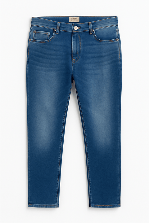 Redefined Rebel Men's Blue Mid Rise Straight Leg Jeans | Redefined Rebel In Lebanon