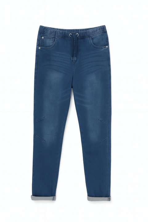 Sinsay Boy's Navy Blue Tie-Waist Jeans | Sinsay In Lebanon