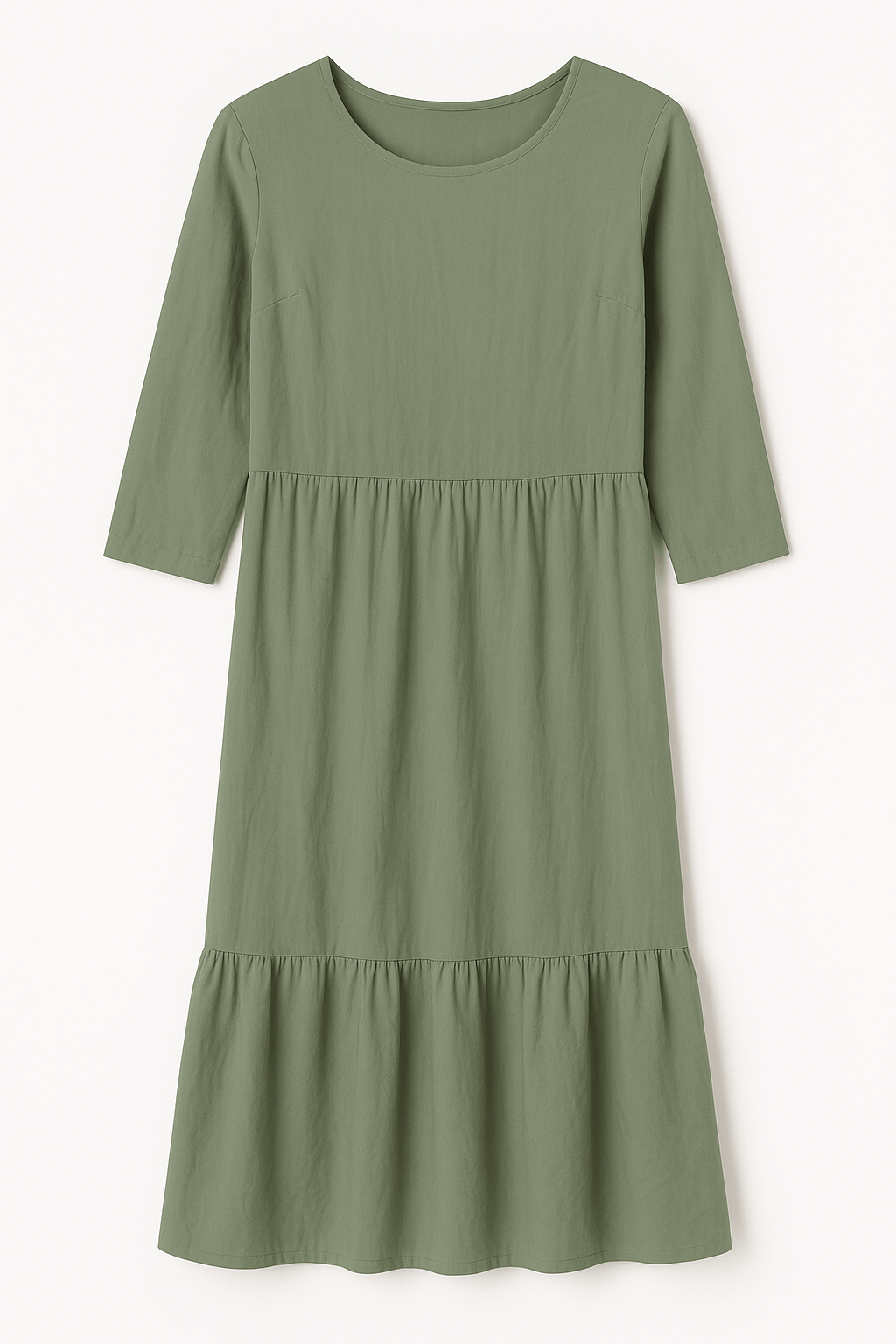 Fresh Made Femme Women's Mint Green Midi Dress  | Fresh Made Femme In Lebanon