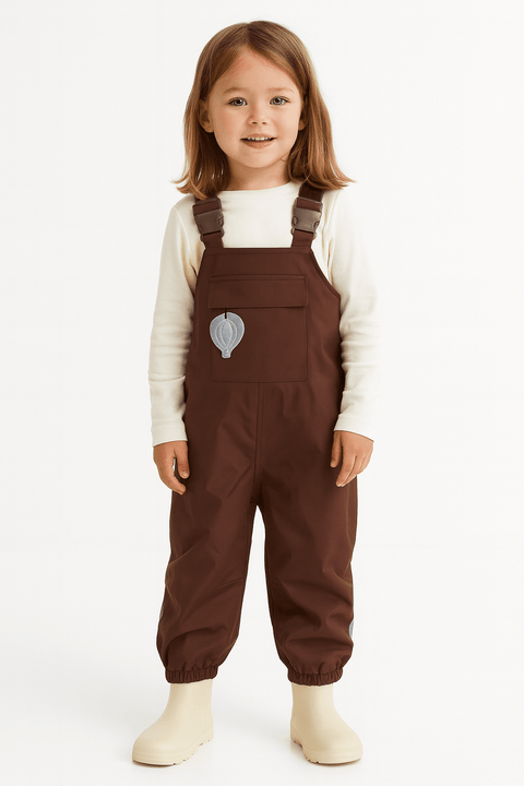 POMPdeLUX Kid's Dark Brown Ski Jumpsuit  |POMPdeLUX in Lebanon