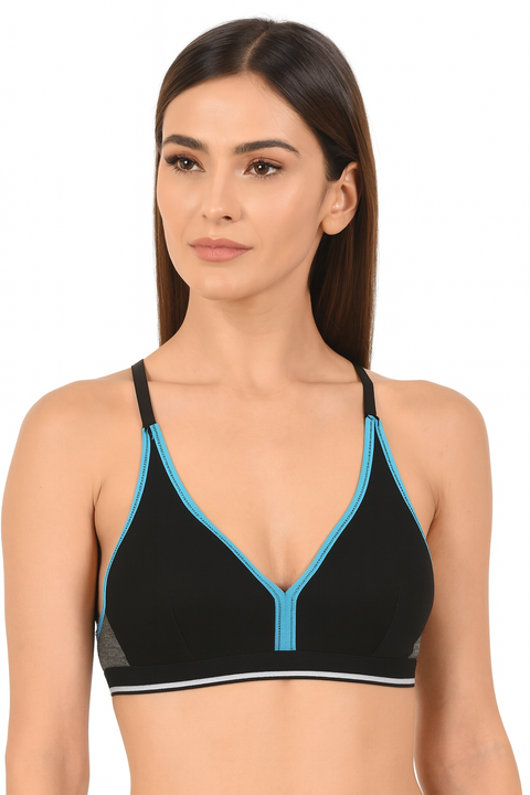 Demar Women's Black & Gray Sport Bra | Demar In Lebanon
