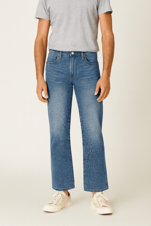 Wrangler Men's Dark Blue  Loose Bootcut Jeans | Wrangler In Lebanon