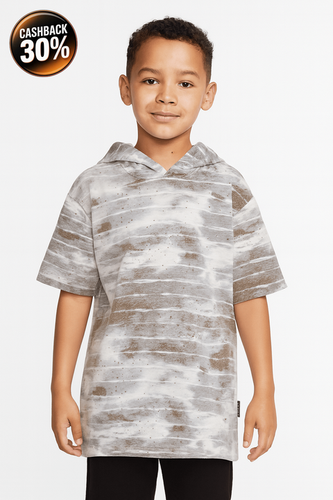 Univibe Boy's Grey T-Shirt ABFK457 shr