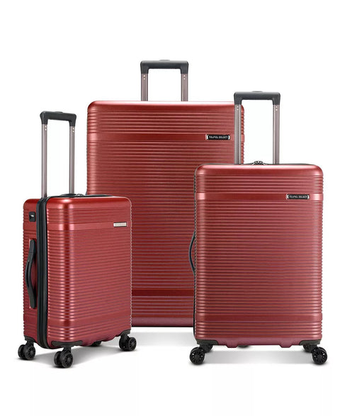 Travel Select Burgundy Jaylen 3-Pc Hardside Spinner Luggage Bag | Travel Select In Lebanon