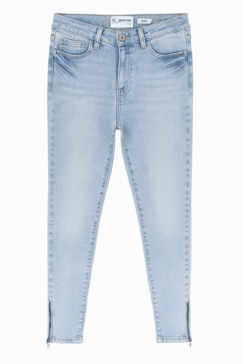Re Generation Women's Light Blue High Rise Ankle Skinny Hydro Jeans | Re Generation In Lebanon