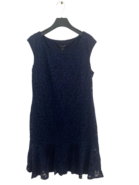 Connected Apparel Women's Navy Lace Sleeveless Dress | Connected Apparel in Lebanon