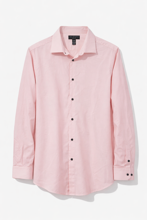 Alfani Men's Pink Slim-Fit Solid Dress Shirt | Alfani In Lebanon