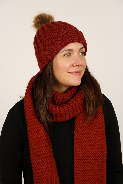 Forever 21 Women's Rust Knitted Fashion Scarf | Forever 21 In Lebanon