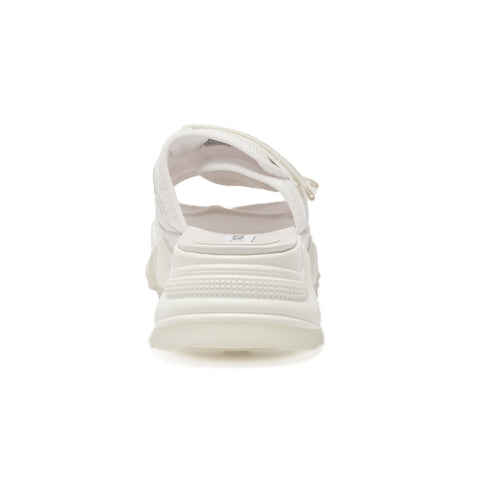 Steve Madden White Chilin Velcro Serrated Platform Casual Slippers  | Steve Madden In Lebanon