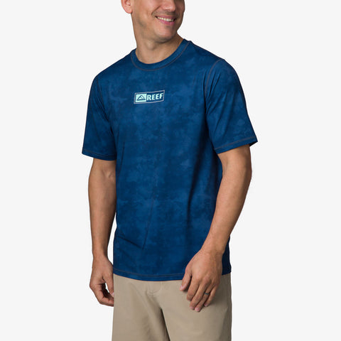 Reef Men's Dark Blue Ellsworth Short Sleeve Surf T-Shirt | Reef In Lebanon