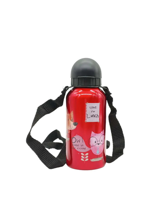 SD Red Animal Printed 400ml Aluminium Gourde | SD In Lebanon