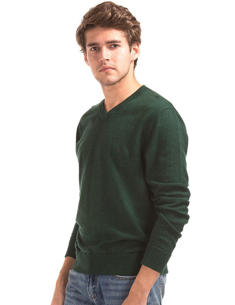 Dunmore Men's Dark Green V Neck Sweater | Dunmore In Lebanon