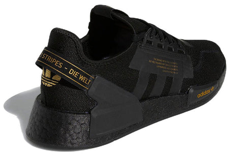 Adidas Men's Black & Gold NMD-R1 Sneakers |Adidas In Lebanon