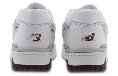 New Balance Unisex White & Burgundy 550 Sneakers | New Balance In Lebanon