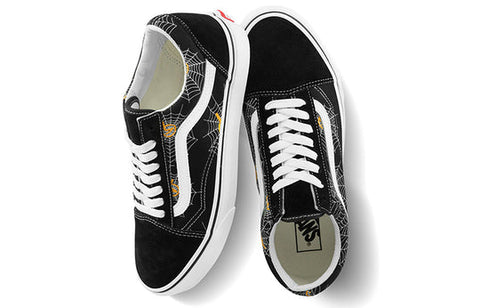 Vans Unisex Black Spider Web Old Skool Sneakers | Vans In Lebanon