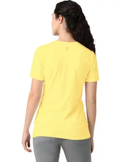 Wrangler Women's Yellow Regular Fit T-Shirt | Wrangler In Lebanon