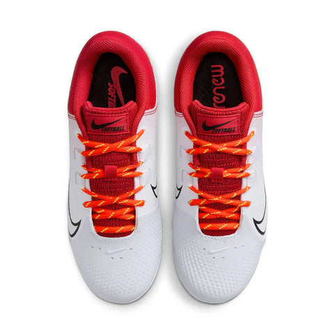 Nike Boy's White & Red Hyperdiamond 4 Pro Softball Sneaker | Nike In Lebanon