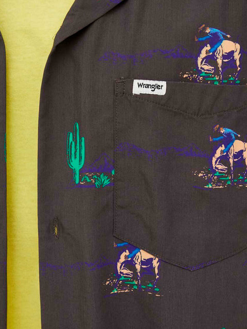Wrangler Men's Smoked Pearl Non Pkt Resort Shirt |Wrangler In Lebanon