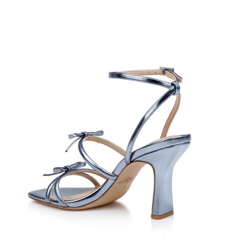 Jewel Badgley Mischka Women's Blue Metallica Stiletto Heeled Sandals | Jewel Badgley Mischka In Lebanon