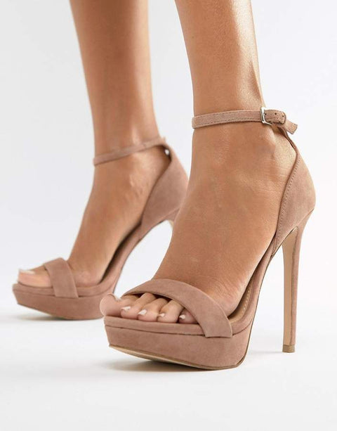 Steve Madden Women's Tan Sarah Suede Heeled Sandals | Steve Madden In Lebanon