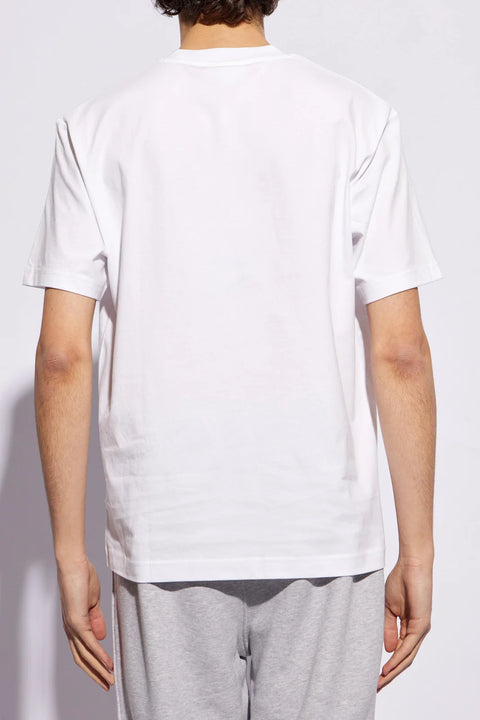 Lacoste Men's White Classic Crew Neck Soft Pima Cotton T-Shirt | Lacoste in Lebanon