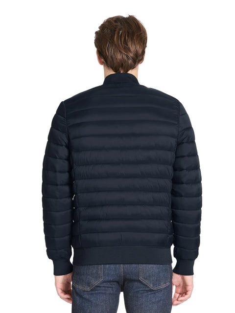 Celio Men's Navy Puffer Ribbed Jacket|Celio In Lebanon