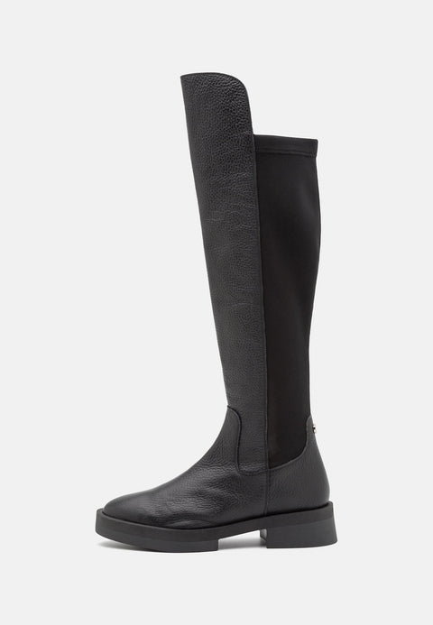 Steve Madden Women's Black Leather Maxton Platform Boot|Steve Madden In Lebanon