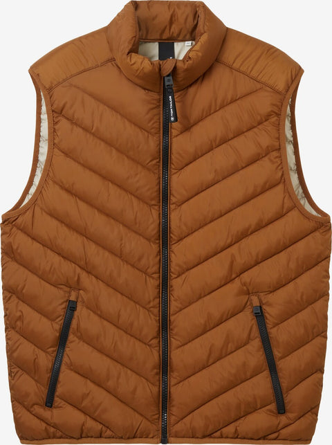 Tom Tailor Men's Brown Vest | Tom Tailor In Lebanon