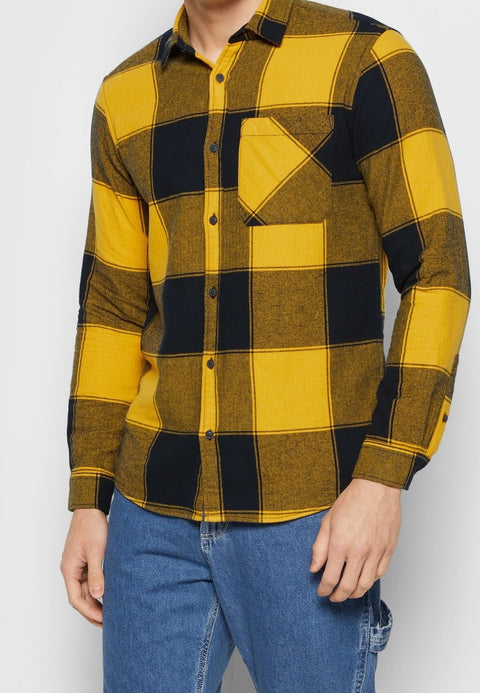 Jack & Jones Men's Yellow & Black Jorowen Check Comfort Shirt | Jack & Jones In Lebanon