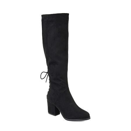 Journee Collection Leeda Women's Knee High Boots, Size: 8.5, Black