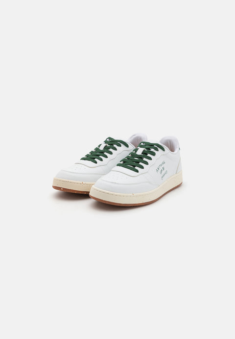 ACBC Unisex Whit & Dark Green Shcbenat Evergreen Nature Sneakers | ACBC In Lebanon