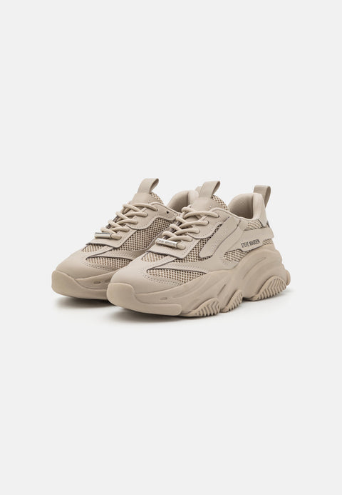 Steve Madden Women's Beige Synthetic Possession-E Sneakers |Steve Madden In Lebanon