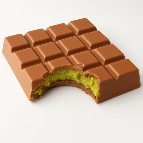 Miskets Dubai Chocolate Milk Chocolate Bar with Pistachio & Crunchy Kadayif Filling 100GR | Miskets In Lebanon