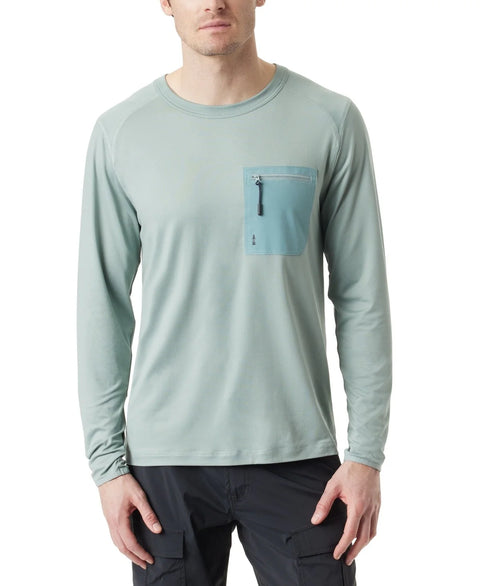Bass Outdoor Men's Sage Green Long-Sleeve Utili-Tee Blouse | Bass Outdoor In Lebanon