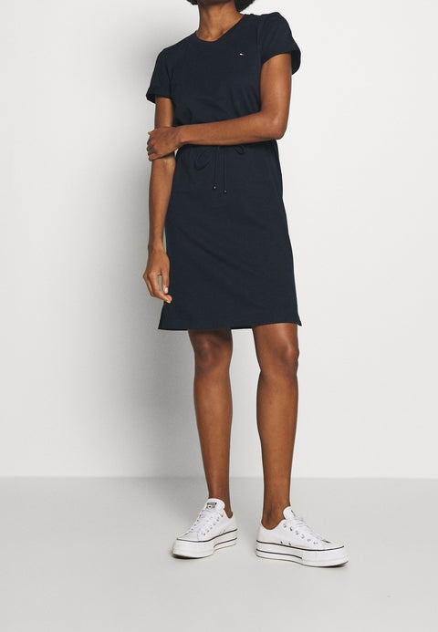 Tommy Hilfiger Women's Navy Ribbed Bodycon Midi  Dress | Tommy Hilfiger in Lebanon