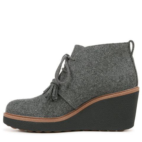 Dr. Scholl's Women's Charcoal Wool Blend Aurora Wedge Booties | Dr. Scholl's In Lebanon