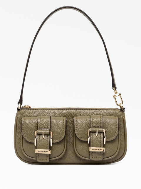 Michael Kors Women's  Khaki Green Zoe Small Leather Convertible Slim Shoulder Bag  | Michael Kors in Lebanon