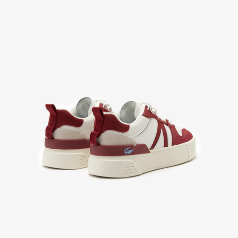 Lacoste Men's White & Red L002 CFA Leather Sneakers |Lacoste In Lebanon