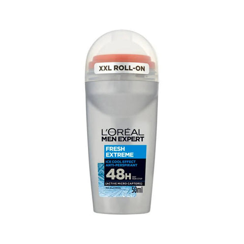 L'Oreal Men Expert Fresh Extreme roll-on deodorant on a white background