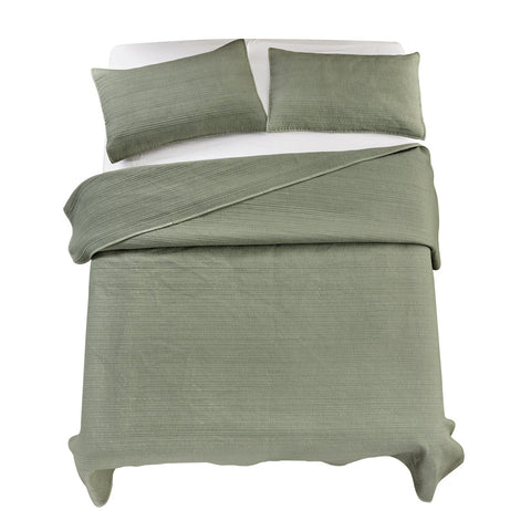 Jennifer Adams Khaki Green Quilt Set 3pcs | Jennifer Adams In Lebanon