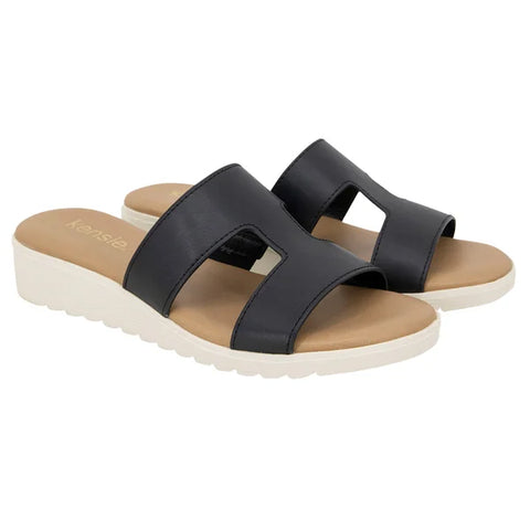 Kensie Women's Black H Band Sand Slippers| Kensie In Lebanon