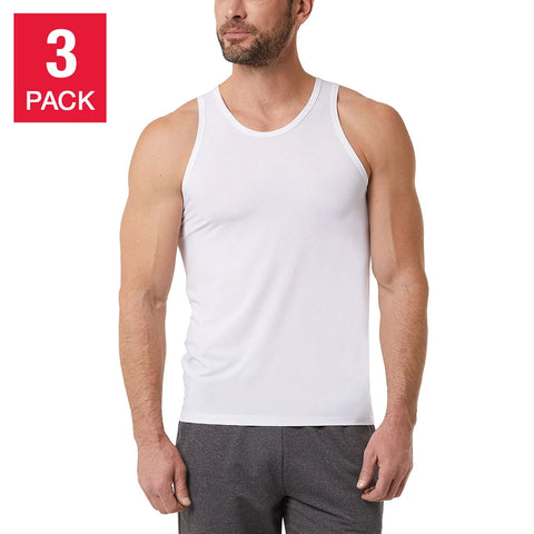 32 Degrees Men's White Cool Comfort Mesh Tank 3 Packs |32 Degrees In Lebanon