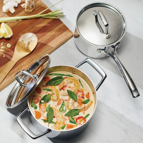 Tramontina 4-pieces Tri-Ply Clad Sauce Pan Set | Tramontina In Lebanon
