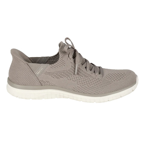 Skechers Women's Greige Virtue Swift Fit Hands Free Sneakers | Skechers In Lebanon