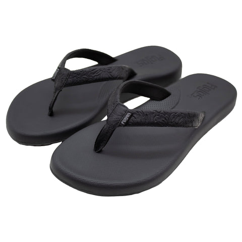 Flojos Women's Black Flip Flop Galaxie Minka Design Slipper |Flojos In Lebanon