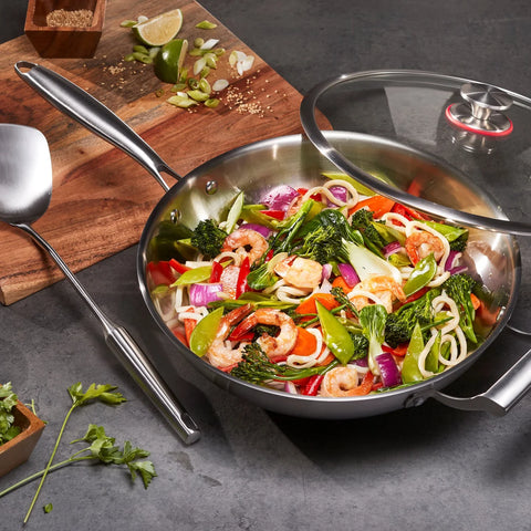MIU Tri-Ply Clad Stainless Steel Wok | MIU In Lebanon
